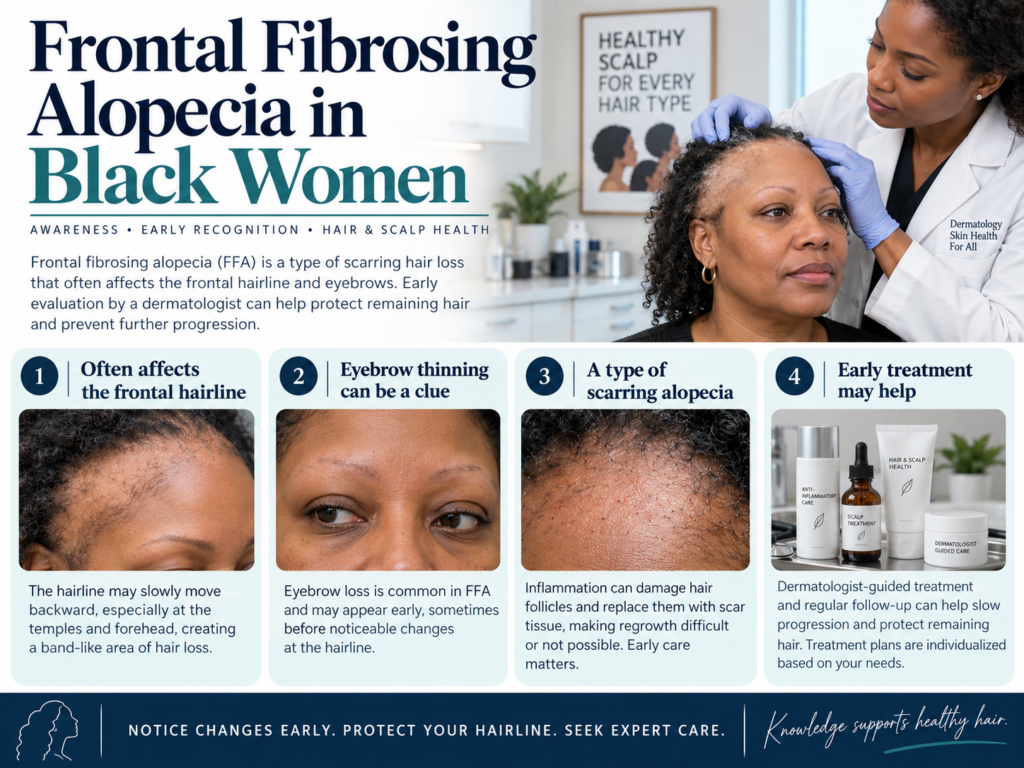 Frontal fibrosing alopecia in Black women
